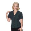 Banned Astrid Blouse Teal-XL | Banned