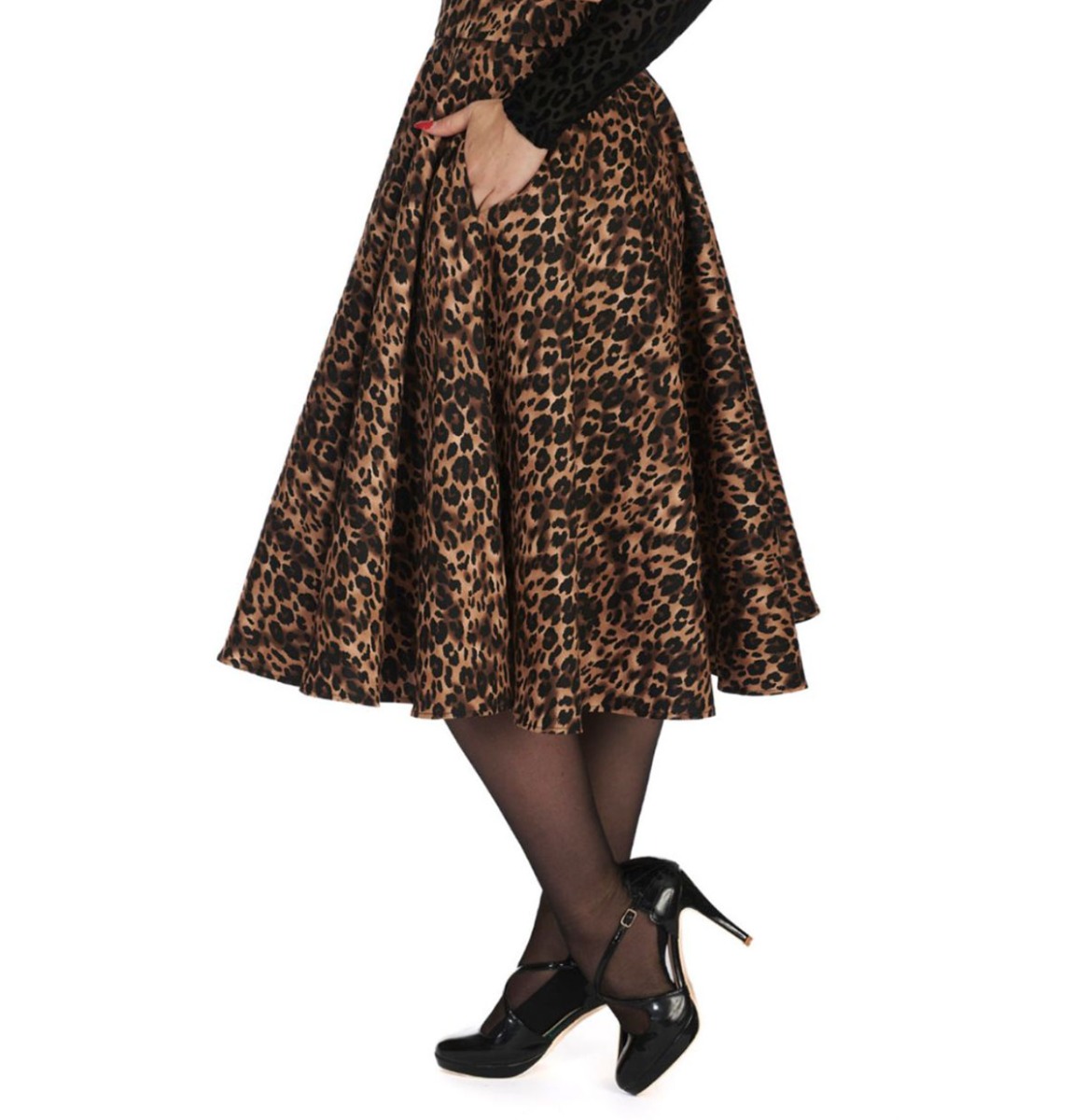 Banned Cheetah Girl Swing Skirt Leopard-2XL | Banned