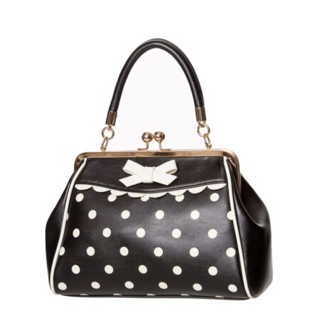 Banned Crazy Little Thing Polkadot Bag Black White | Banned