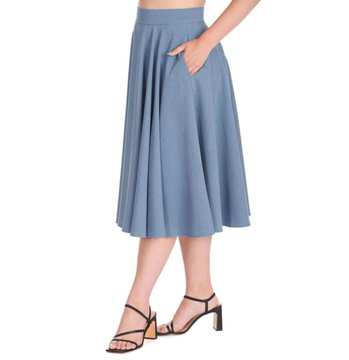 Banned Dance & Sway Swing Skirt Blue-M | Banned