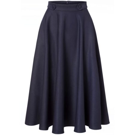 Banned Di Di Swing Skirt Night Blue -2XL | Banned