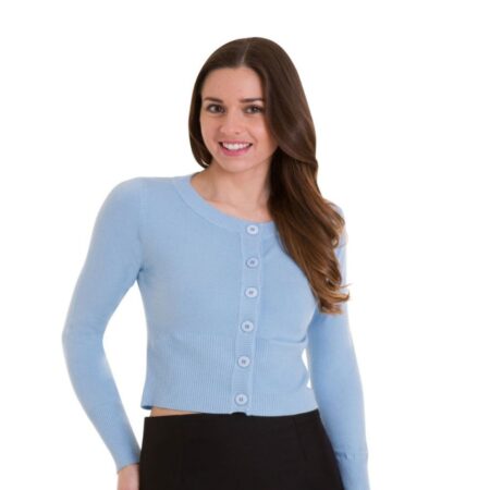 Banned Dolly Cardigan Light Blue-L | Banned