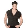 Banned Dream Master Blouse Black-XL | Banned