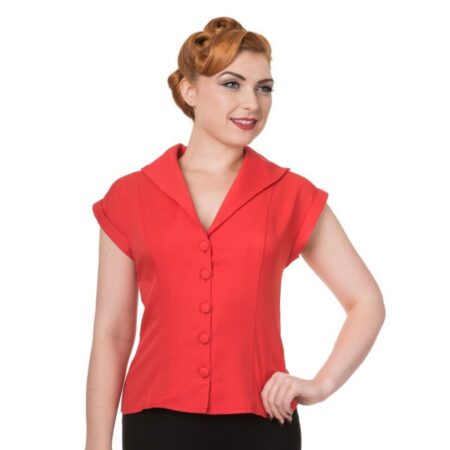Banned Dream Master Blouse Red-XXL | Banned