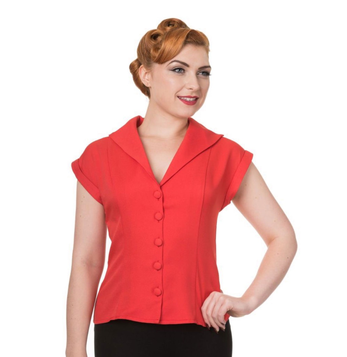 Banned Dream Master Blouse Red-XXL | Banned