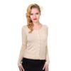 Banned Gina Longsleeve Cardigan Creme-M | Banned