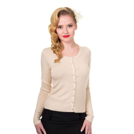 Banned Gina Longsleeve Cardigan Creme-M | Banned