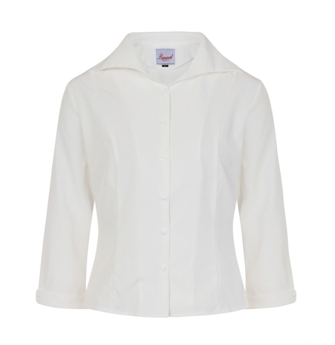Banned Janine Blouse Off White-L | 25% korting | Banned