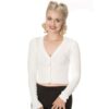 Banned Let's Go Dancing Cardigan Off White -XL | Banned