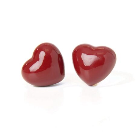 Banned Lucky Heart Oorbellen Bordeaux | Banned