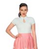 Pre Order Banned Mandarin Collar Top Mint-XL | Banned