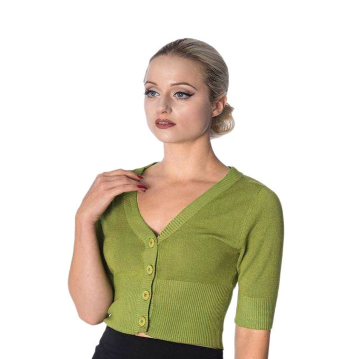 Banned Overload Cardigan Apple Green-XXXL | Banned