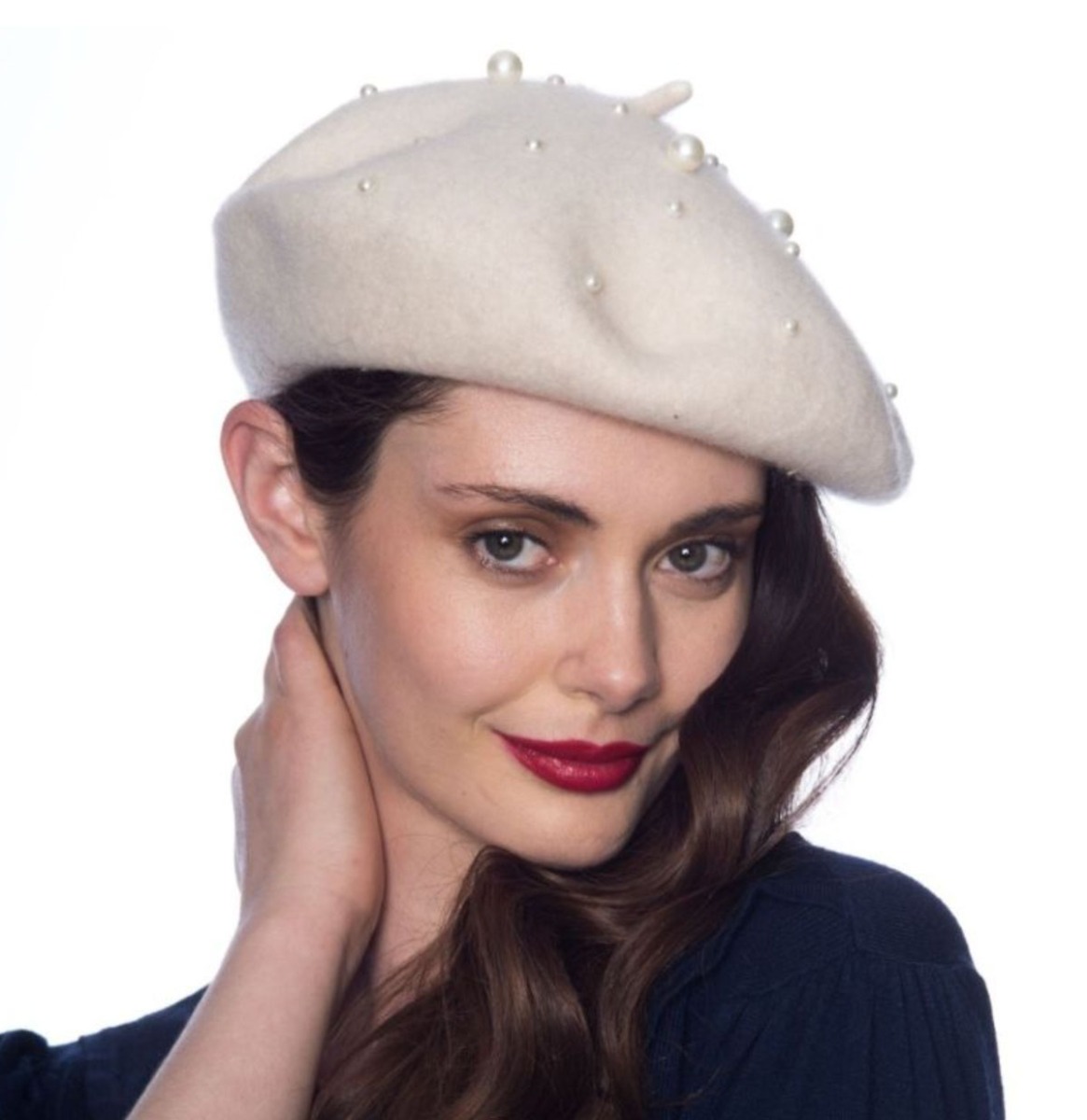 Banned Pearl Baret Creme | Fiftiesstore