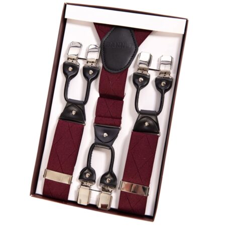 Banned Rockabilly Braces Bretels Bordeaux | Banned