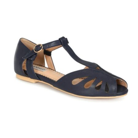 Banned Secret Love Dapper Flats Navy-40 | Banned