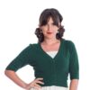 Banned Sweet Dreamer Overload Cardigan Bottle Green-XL | Banned