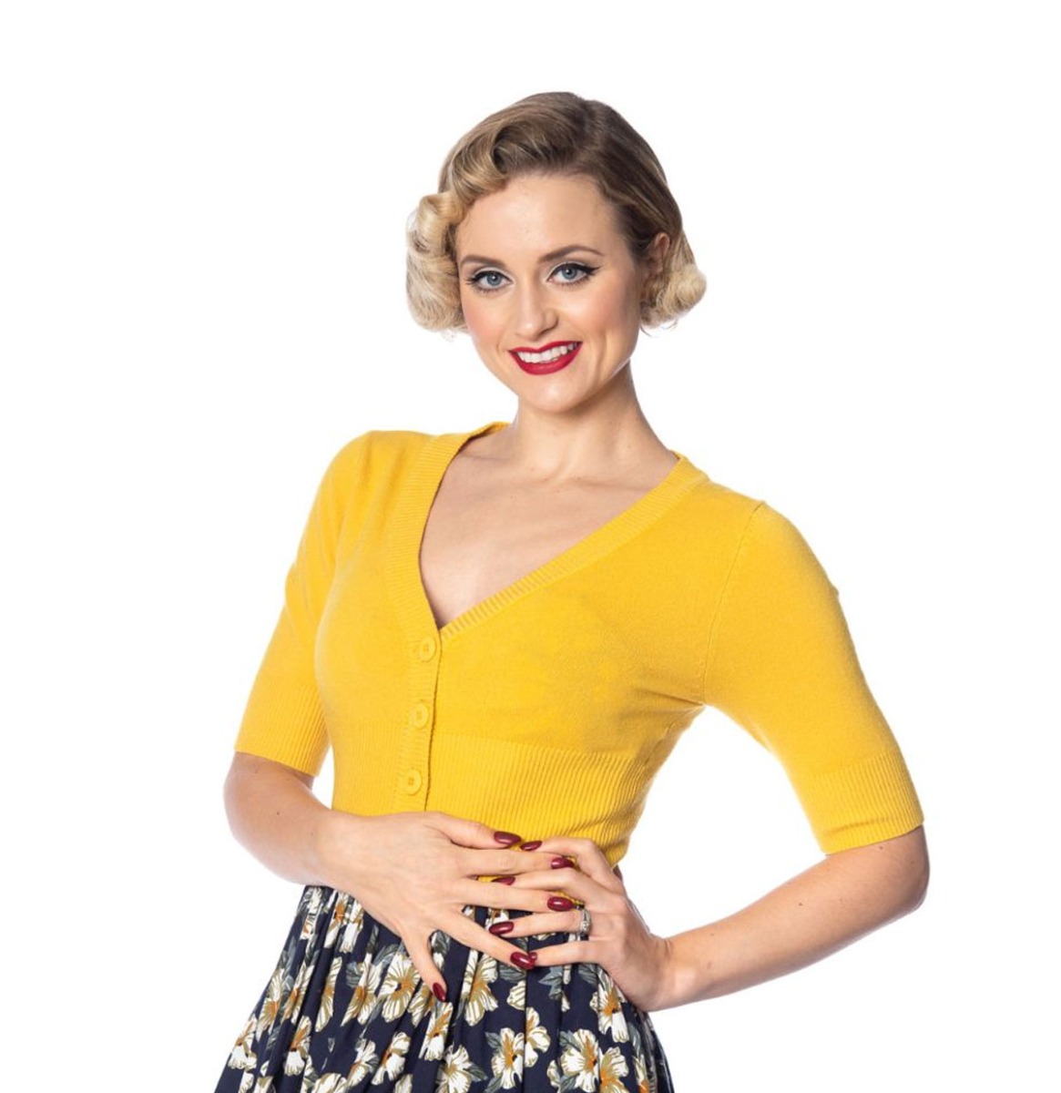Banned Overload Cardigan Mustard-2XL | Banned