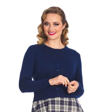 Banned Winter Storm Cardigan Navy-XL | Banned