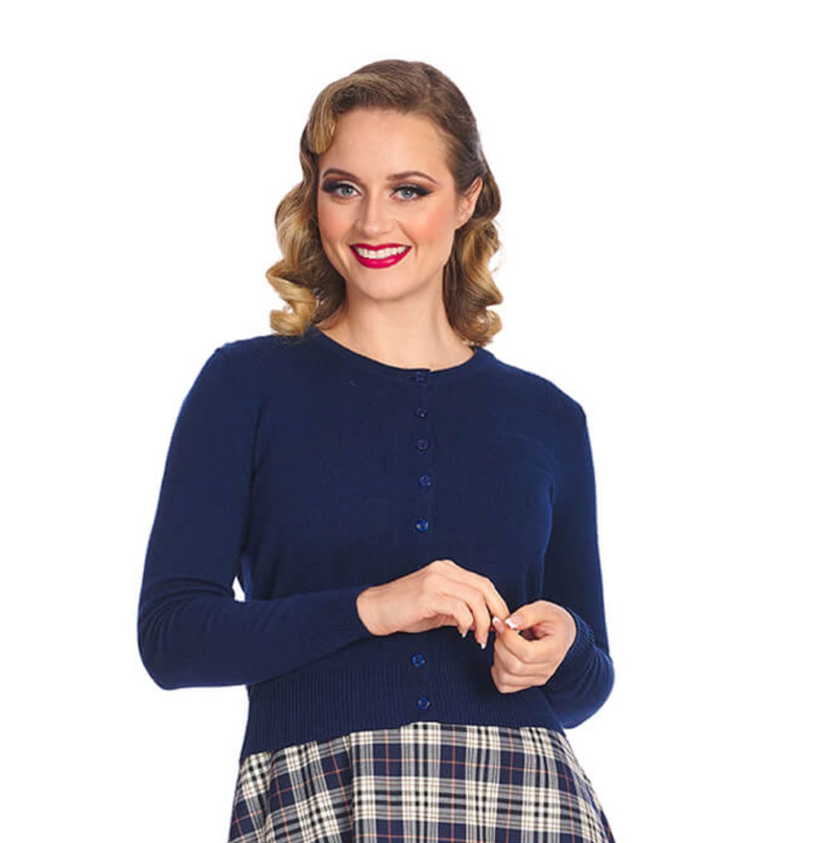 Banned Winter Storm Cardigan Navy-XL | Banned