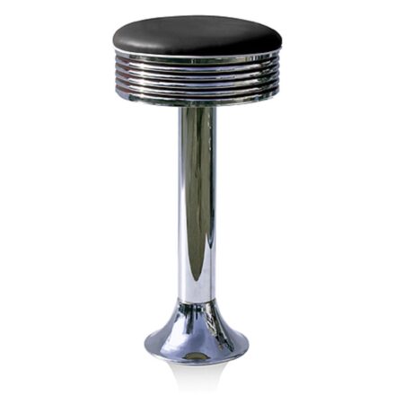 Bar Stool BS-27 Black-Beton | Bel Air Retro Fifties Furniture