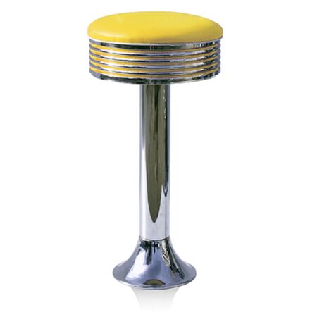 Bar Stool BS-27 Yellow-Hout | Bel Air Retro Fifties Furniture