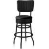 Bar Stool BS-29-66-CB - Volledig Zwart | Bel Air Retro Fifties Furniture