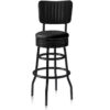 Bar Stool BS-29-77-CB - Volledig Zwart | Bel Air Retro Fifties Furniture