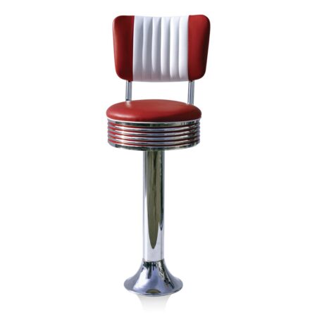 Bar stool BS-27 CB Ruby-Hout | Bel Air Retro Fifties Furniture