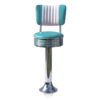 Bar stool BS-27 CB Turqouise -Hout | Bel Air Retro Fifties Furniture