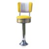 Bar stool BS-27 CB Yellow-Hout | Bel Air Retro Fifties Furniture