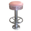 Bar stool BS-27 Dusty Rose with footring-Beton | Bel Air Retro Fifties Furniture