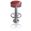Bar stool BS-27 Ruby with footring-Hout | Bel Air Retro Fifties Furniture