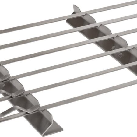 Barbecuespiezen & Houder Set - Ideaal voor Grillen - 6 Stuks RVS Spiezen met Handige Houder - Monolith BBQ Toebehoren | MONOLITH