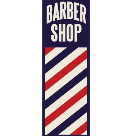 Barber Shop Zwaar Metalen Bord 50 x 13 cm | Fiftiesstore