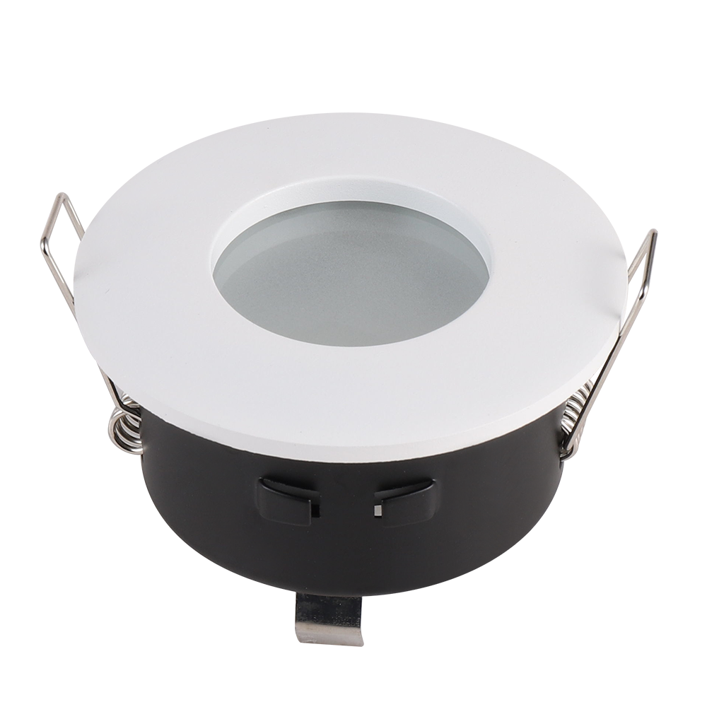 Barcelona - LED Inbouwspot - Armatuur - Diameter 83mm - GU10 Fitting incl. lamphouder - Rond - IP44 voor badkamer en buiten - Wit | HOFTRONIC