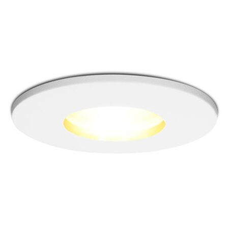 Barcelona - LED Inbouwspots - 4 Watt 345 lumen - 2700K Warm wit - GU10 - Dimbaar - Rond - IP44 voor badkamer