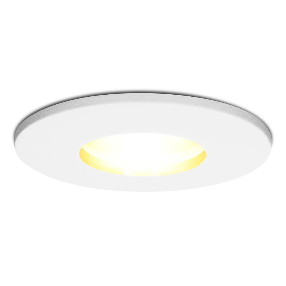 Barcelona - LED Inbouwspots - 4 Watt 345 lumen - 2700K Warm wit - GU10 - Dimbaar - Rond - IP44 voor badkamer