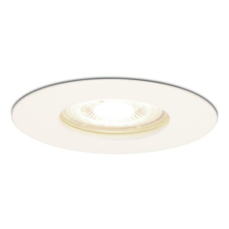 Bari LED Inbouwspot - 4 Watt 345 Lumen - 4000K neutraal wit - GU10 - Dimbaar - Rond - IP64 Waterdicht - Wit - Voor binnen