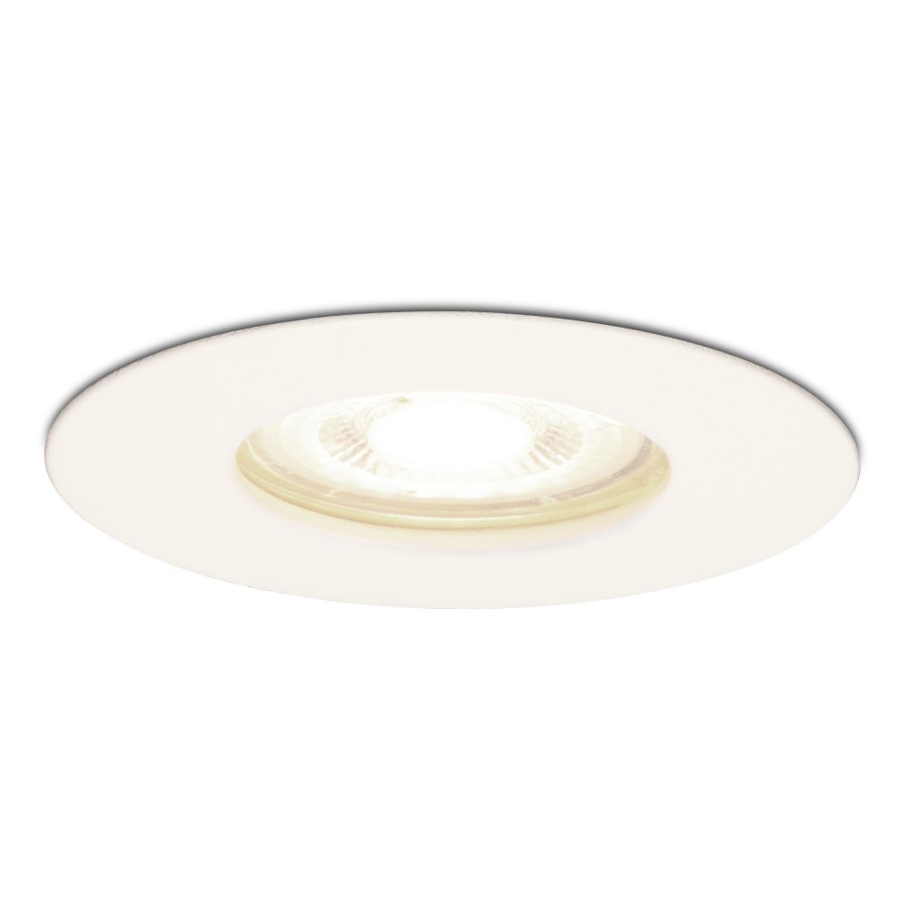 Bari LED Inbouwspot - 4 Watt 345 Lumen - 4000K neutraal wit - GU10 - Dimbaar - Rond - IP64 Waterdicht - Wit - Voor binnen
