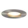 Bari LED Inbouwspot - 4 Watt 345 lumen - 2700K Warm Wit - GU10 - Dimbaar - Rond - IP65 Waterdicht - RVS - Voor binnen