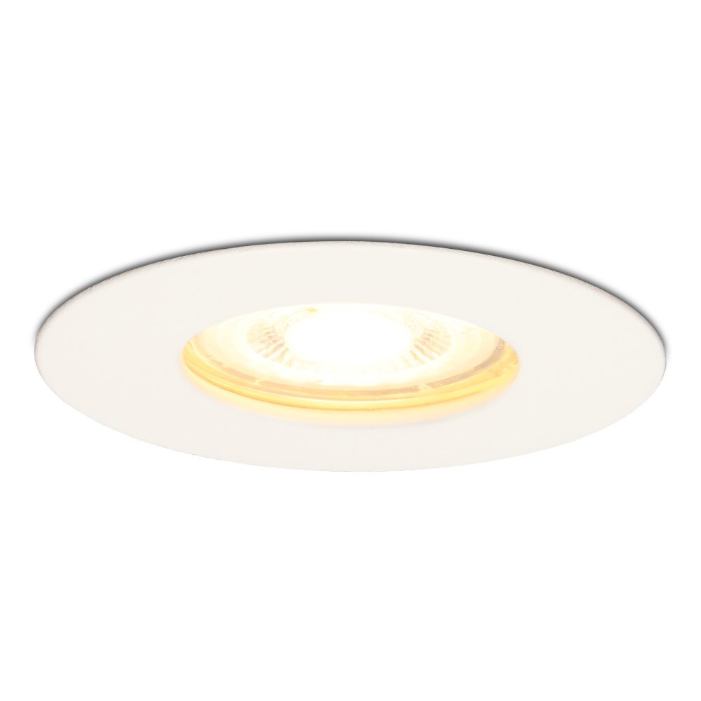 Bari LED Inbouwspot - 4 Watt 345 lumen - 2700K Warm Wit - GU10 - Dimbaar - Rond - IP65 Waterdicht - Wit - Voor binnen