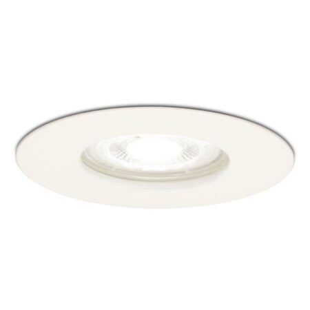 Bari LED inbouwspot - 4 Watt 345 Lumen - 6500K daglicht wit - GU10 - Dimbaar - Rond - IP64 Waterdicht - Wit - Voor binnen