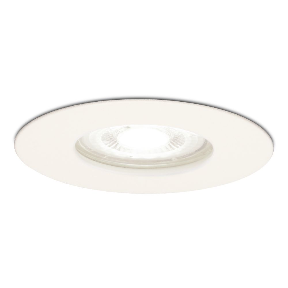Bari LED inbouwspot - 4 Watt 345 Lumen - 6500K daglicht wit - GU10 - Dimbaar - Rond - IP64 Waterdicht - Wit - Voor binnen