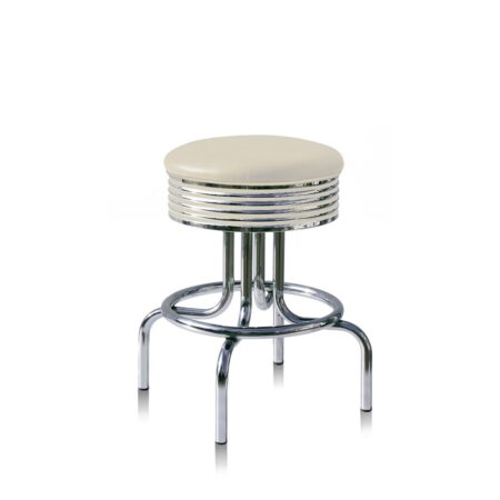 Barkruk BS-28-66 Gebroken Wit | Bel Air Retro Fifties Furniture
