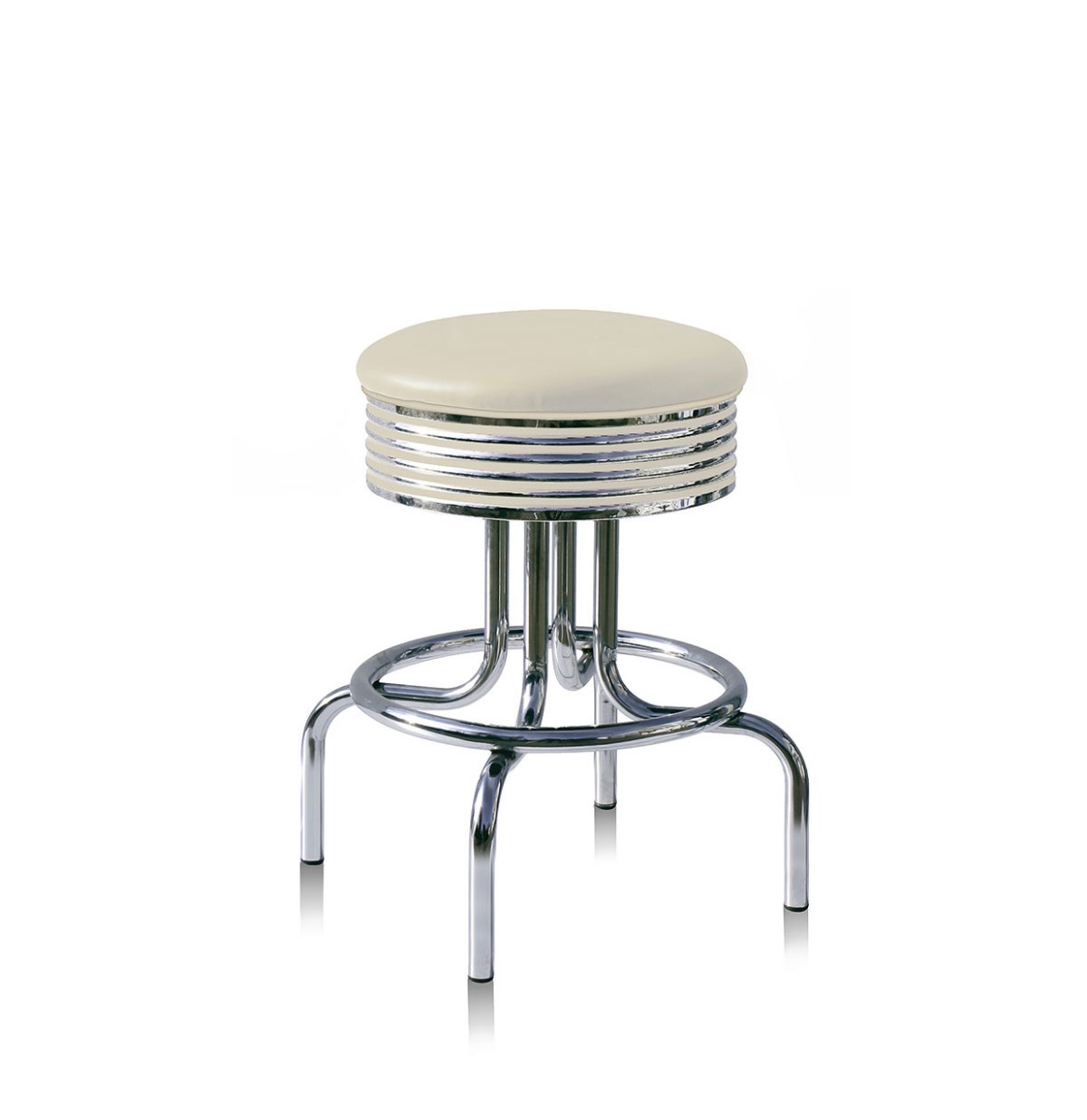Barkruk BS-28-66 Gebroken Wit | Bel Air Retro Fifties Furniture