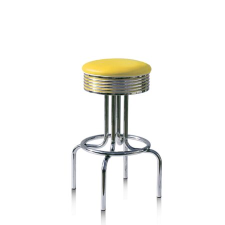 Barkruk BS-28-77 Zwart | Bel Air Retro Fifties Furniture