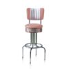 Barkruk BS-28CB Roze | Bel Air Retro Fifties Furniture