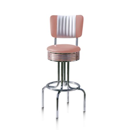 Barkruk BS-28CB Roze | Bel Air Retro Fifties Furniture