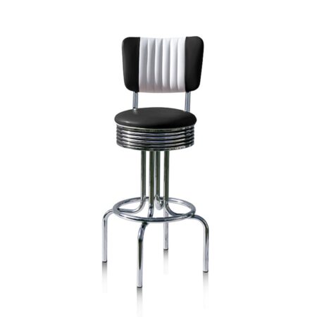 Barkruk BS-28CB Zwart | Bel Air Retro Fifties Furniture