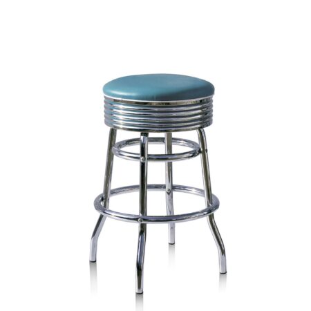 Barkruk BS-29-66 Blauw 66 cm Hoog | Bel Air Retro Fifties Furniture